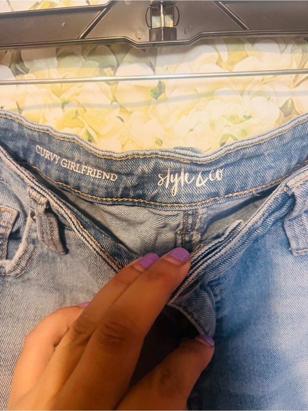 Style & Co. Light Blue Ripped Jeans - Picture 3 of 4